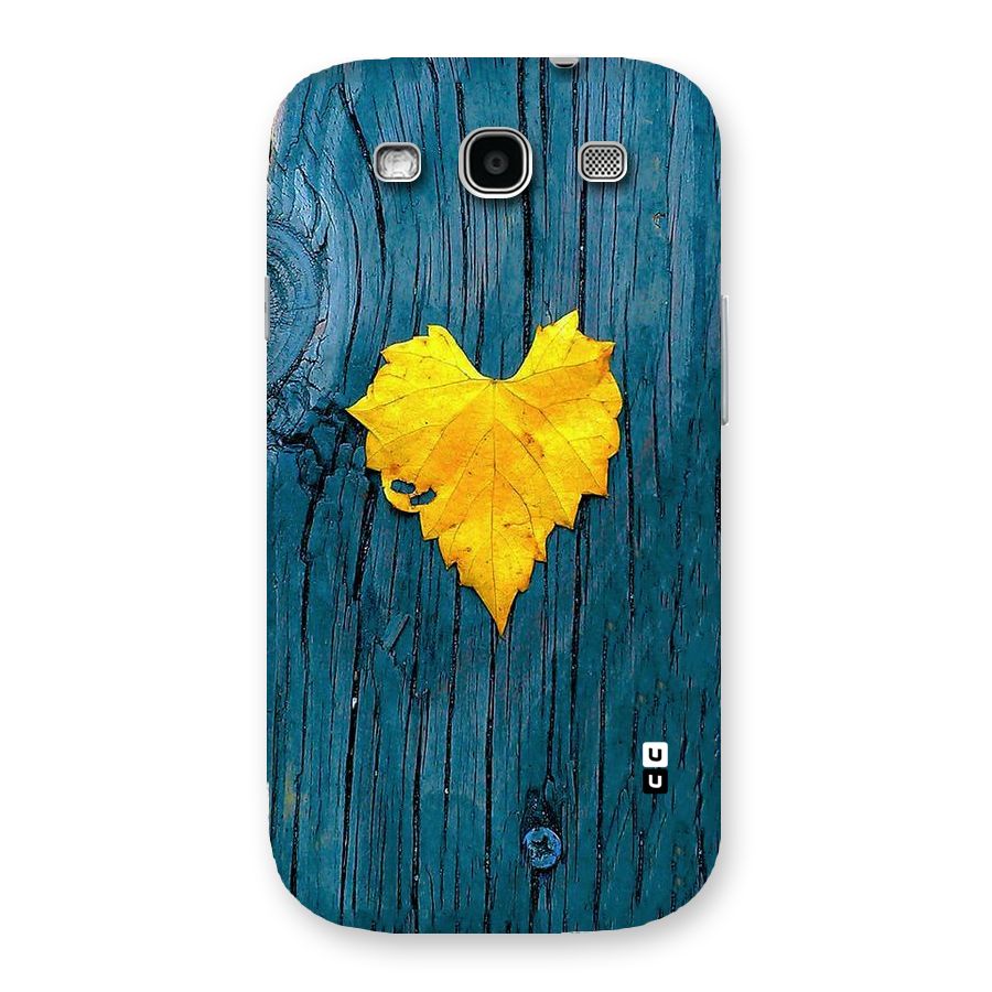 Yellow Leaf Back Case for Galaxy S3