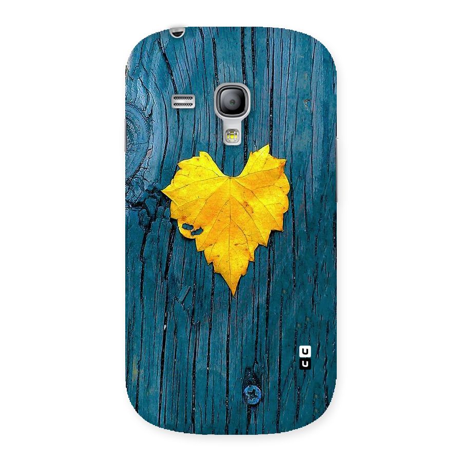 Yellow Leaf Back Case for Galaxy S3 Mini