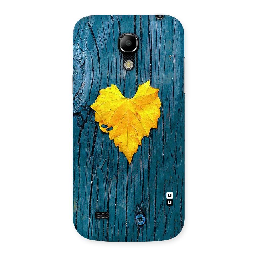 Yellow Leaf Back Case for Galaxy S4 Mini