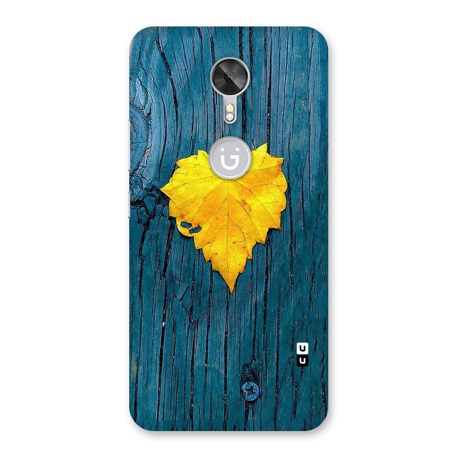 Yellow Leaf Back Case for Gionee A1