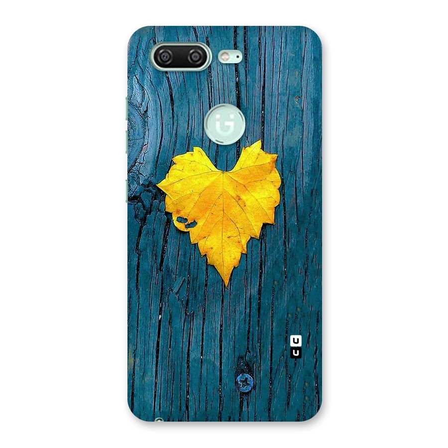 Yellow Leaf Back Case for Gionee S10