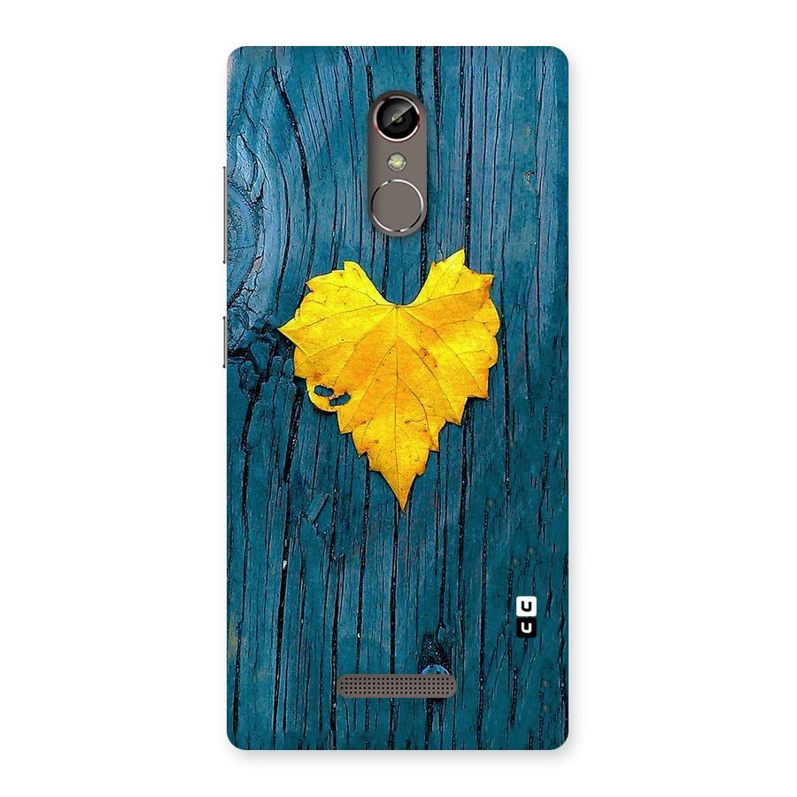 Yellow Leaf Back Case for Gionee S6s