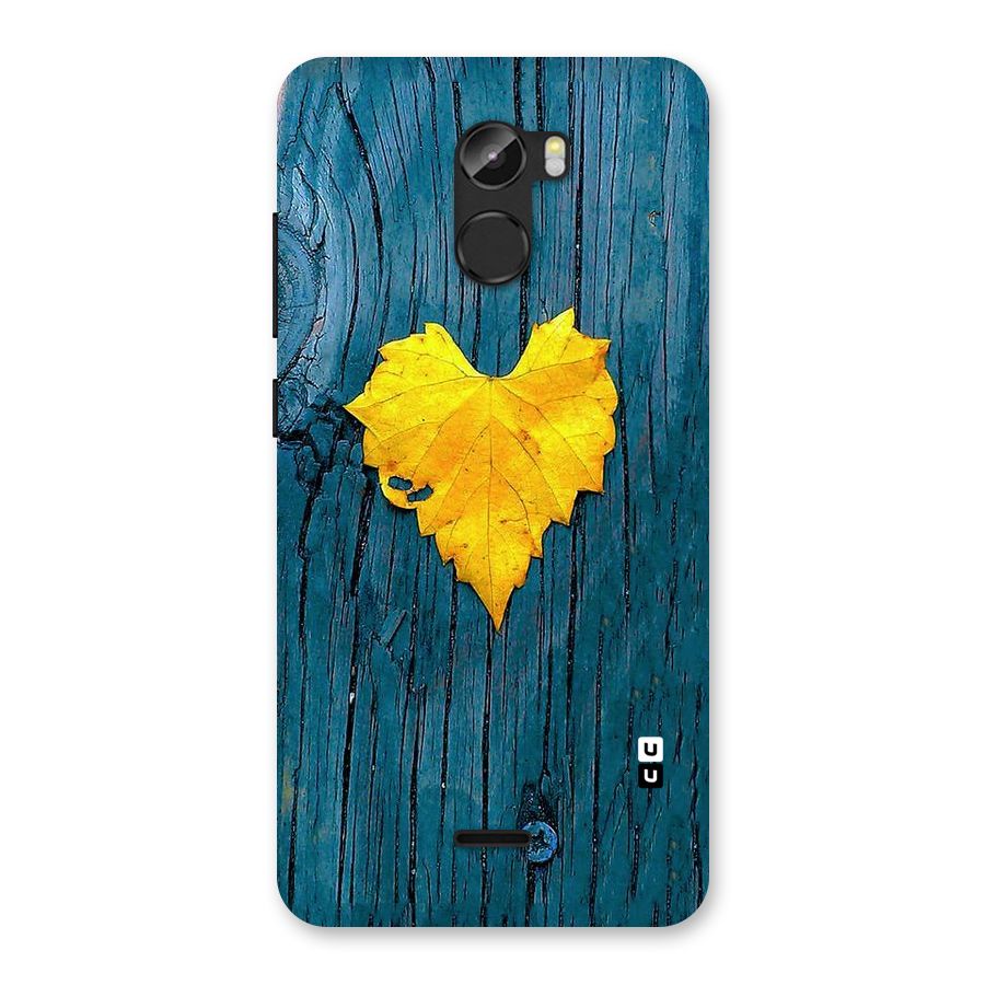 Yellow Leaf Back Case for Gionee X1