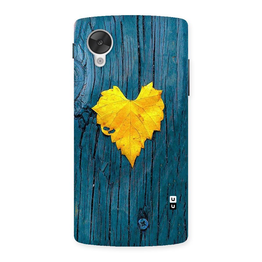 Yellow Leaf Back Case for Google Nexsus 5