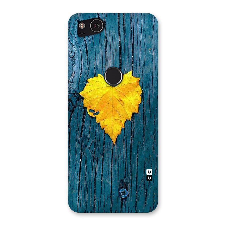 Yellow Leaf Back Case for Google Pixel 2