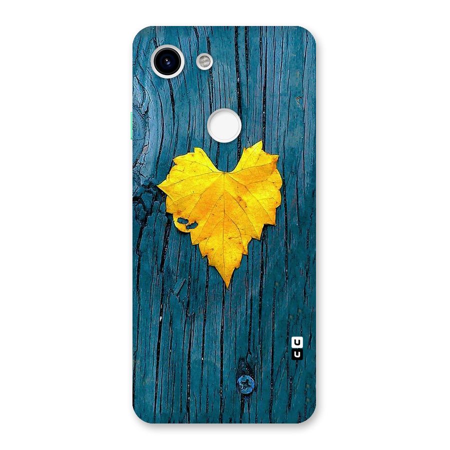 Yellow Leaf Back Case for Google Pixel 3