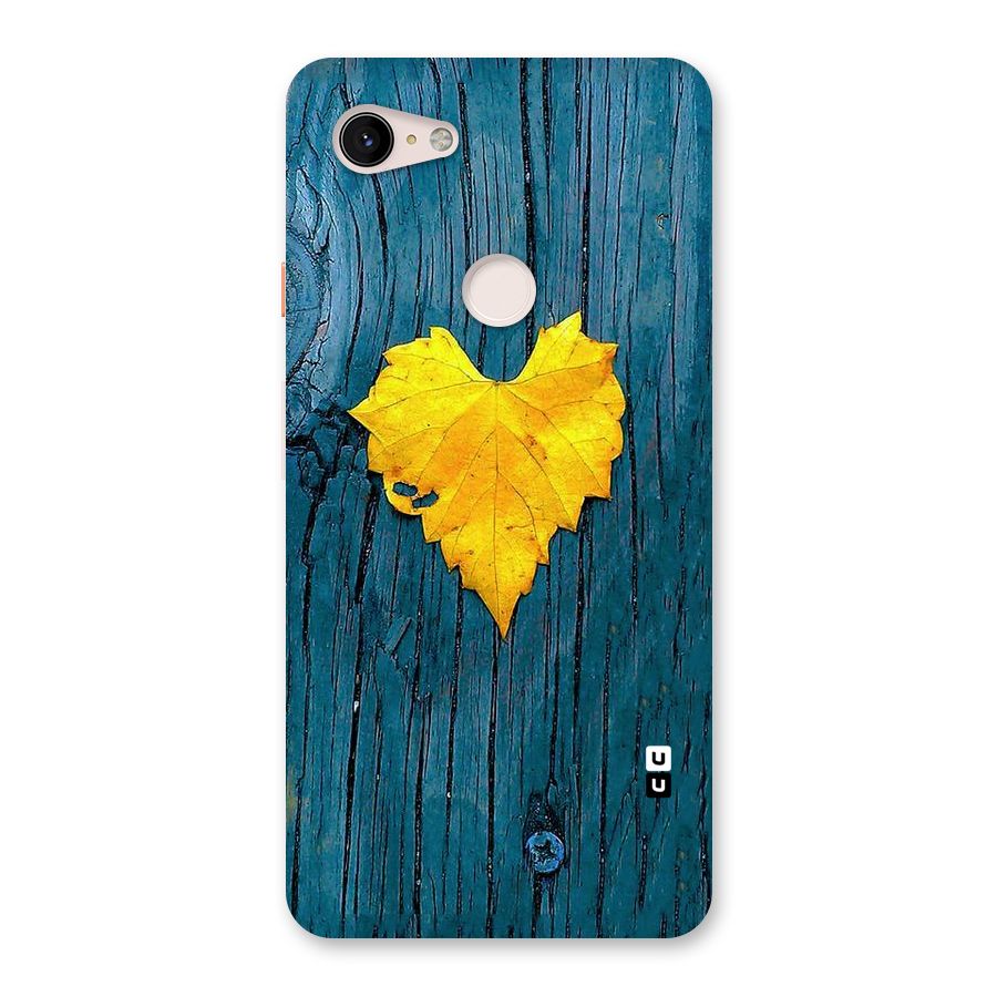 Yellow Leaf Back Case for Google Pixel 3 XL