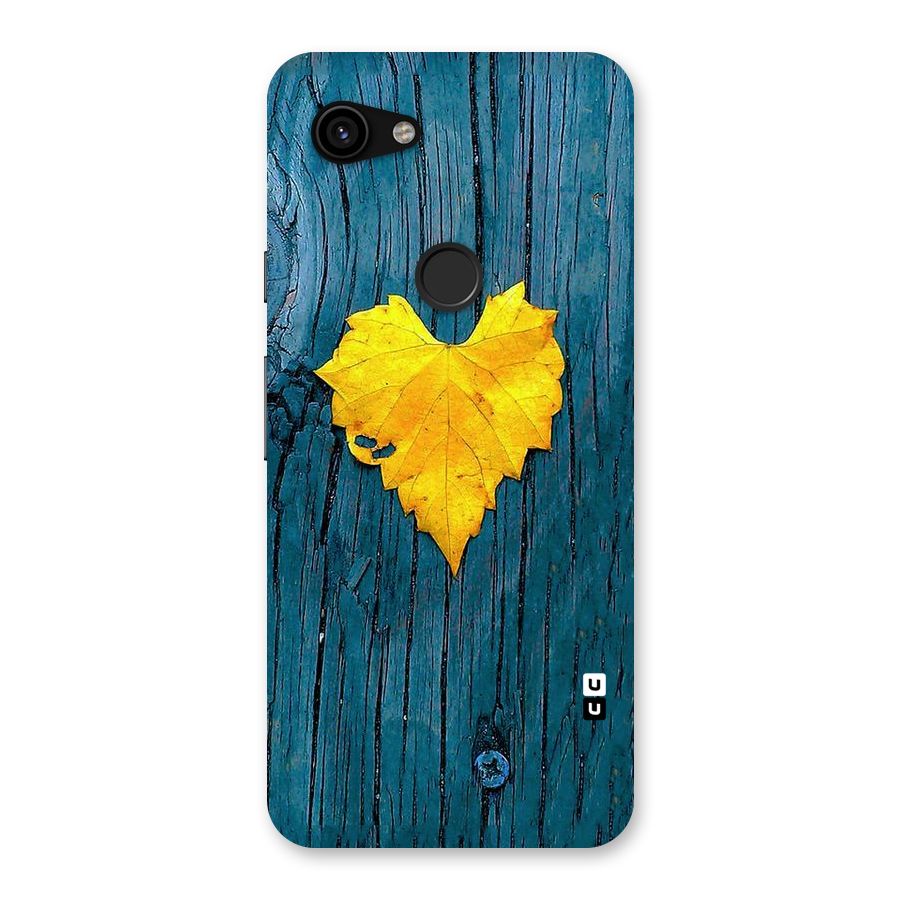 Yellow Leaf Back Case for Google Pixel 3a