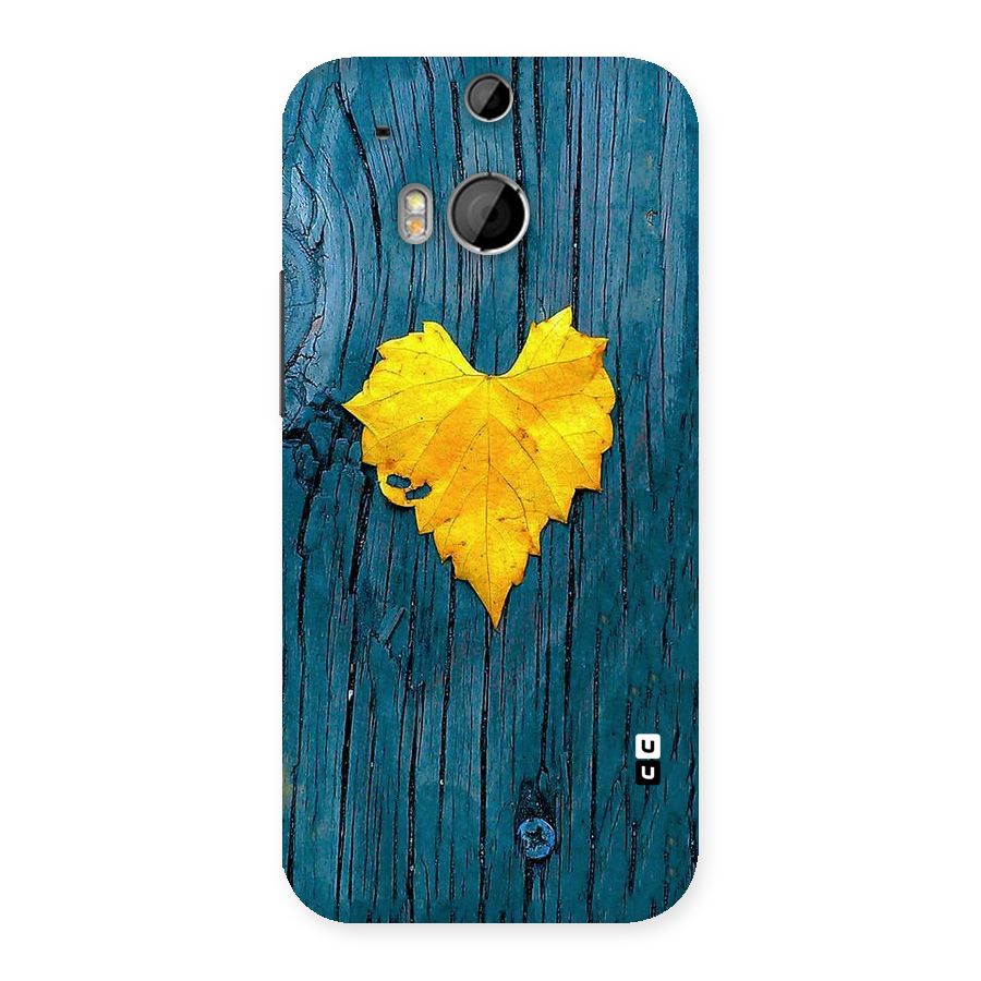 Yellow Leaf Back Case for HTC One M8