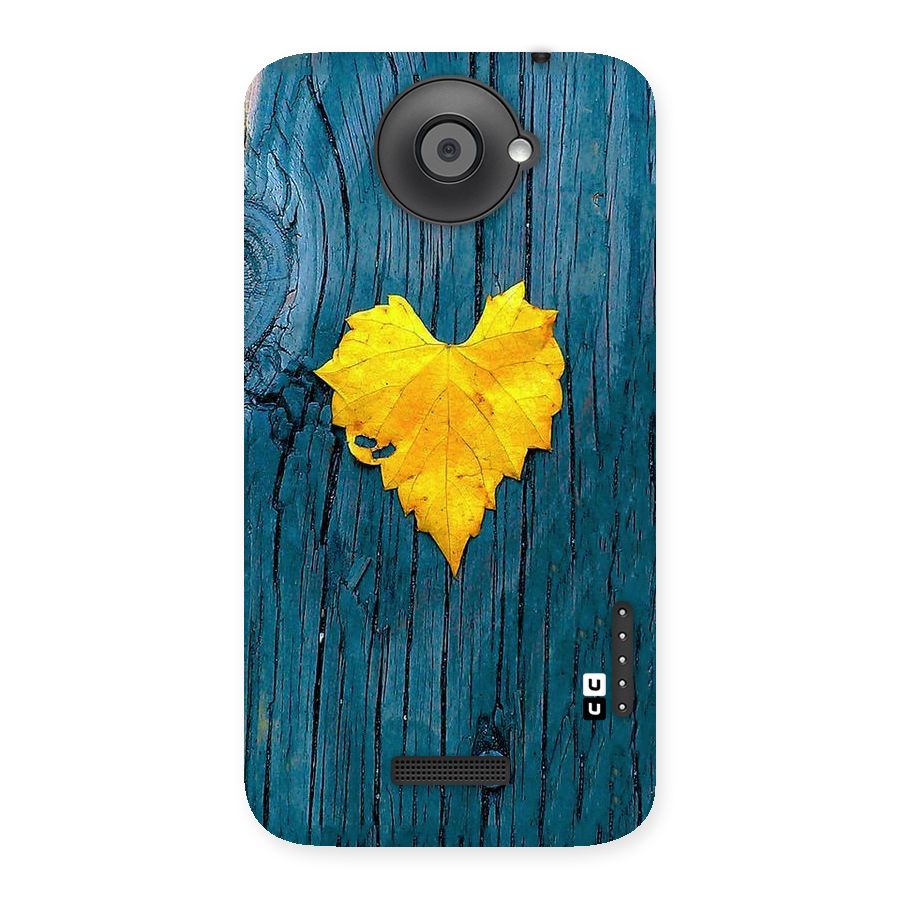 Yellow Leaf Back Case for HTC One X