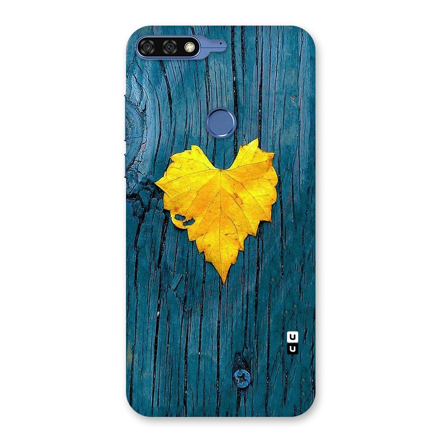 Yellow Leaf Back Case for Honor 7C