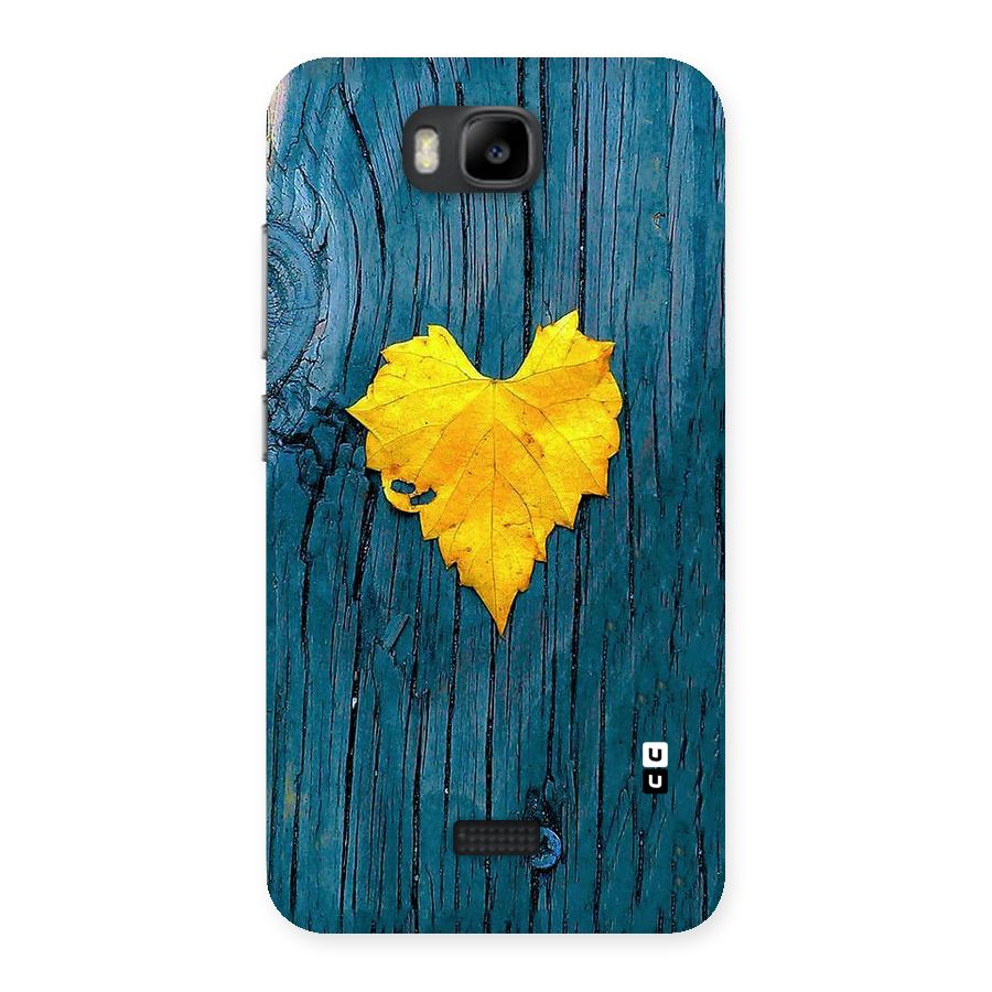 Yellow Leaf Back Case for Honor Bee