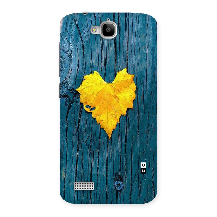 Yellow Leaf Back Case for Honor Holly