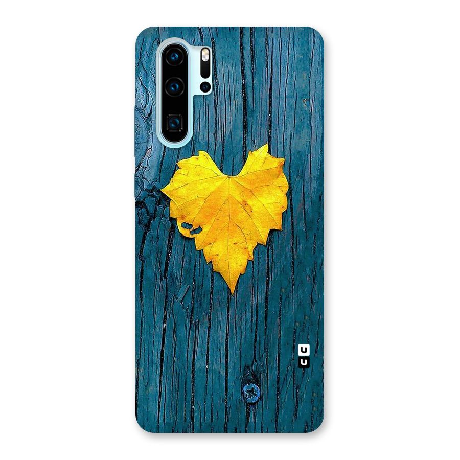 Yellow Leaf Back Case for Huawei P30 Pro