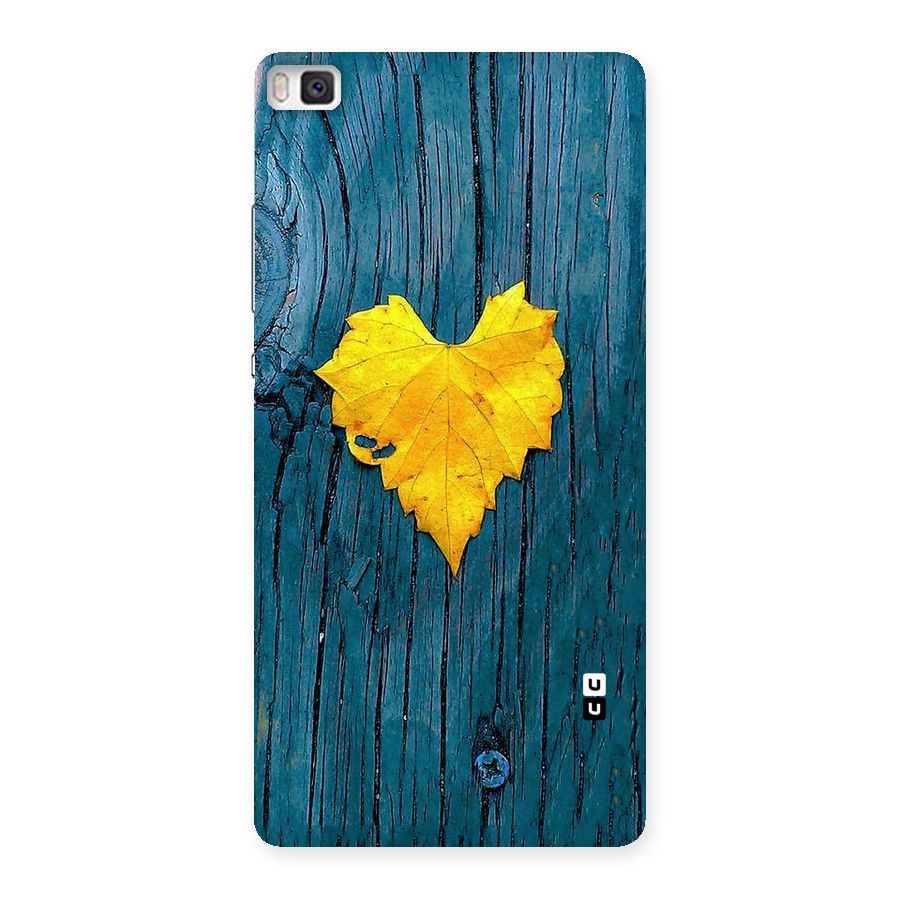 Yellow Leaf Back Case for Huawei P8