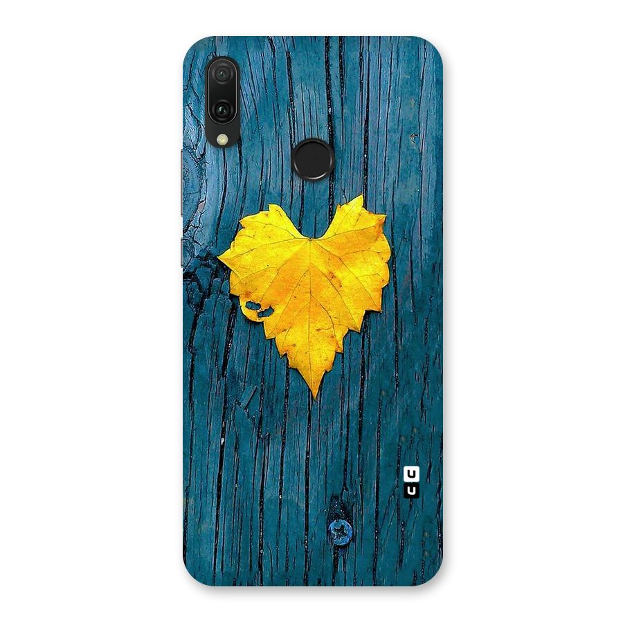 Yellow Leaf Back Case for Huawei Y9 (2019)