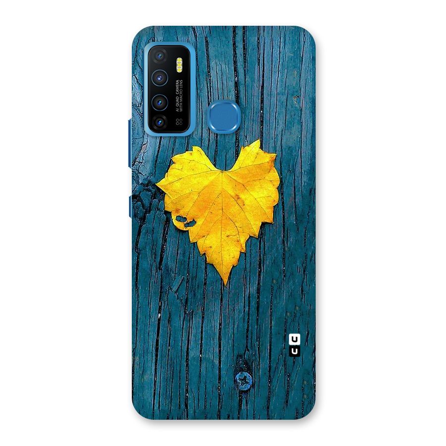 Yellow Leaf Back Case for Infinix Hot 9
