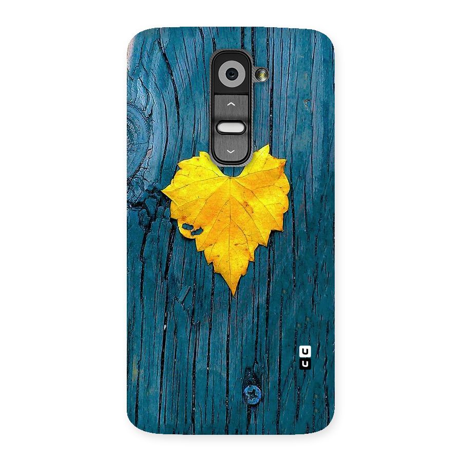 Yellow Leaf Back Case for LG G2