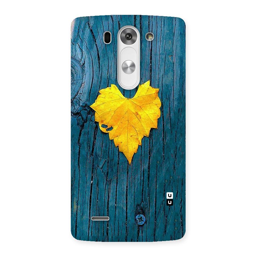 Yellow Leaf Back Case for LG G3 Beat