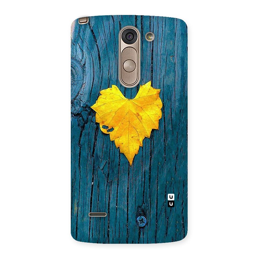 Yellow Leaf Back Case for LG G3 Stylus
