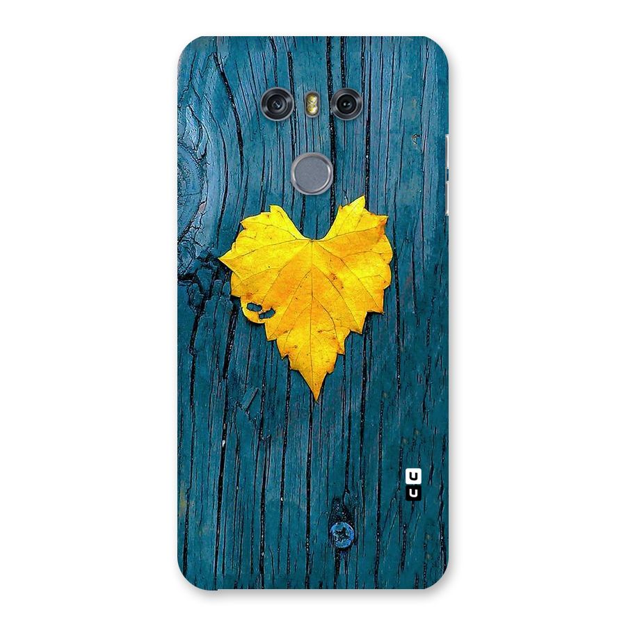 Yellow Leaf Back Case for LG G6