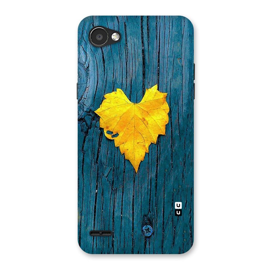 Yellow Leaf Back Case for LG Q6