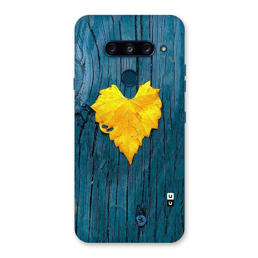 Yellow Leaf Back Case for LG  V40 ThinQ