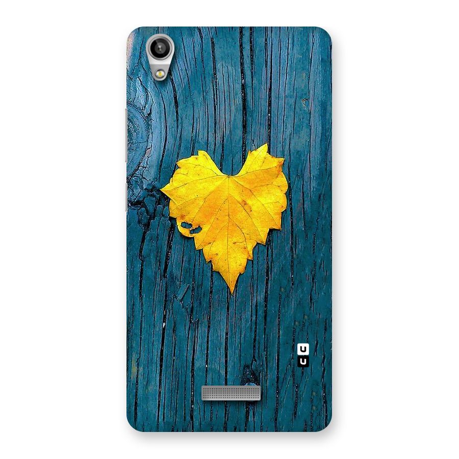 Yellow Leaf Back Case for Lava-Pixel-V1