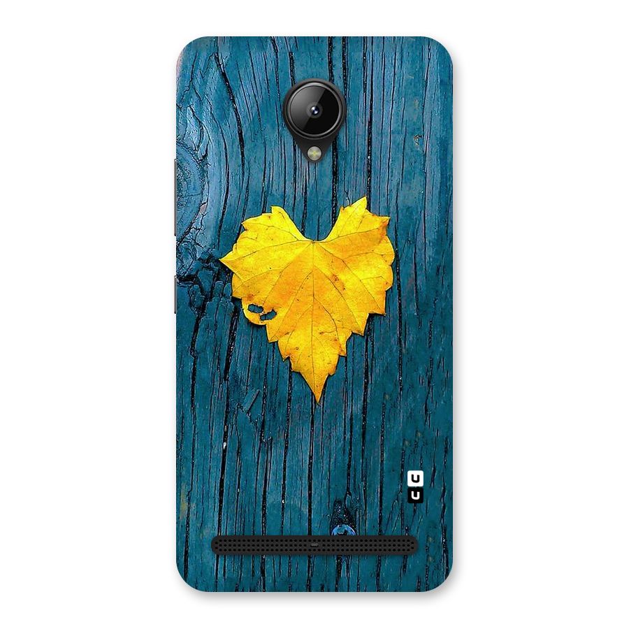 Yellow Leaf Back Case for Lenovo C2