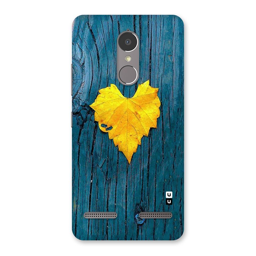 Yellow Leaf Back Case for Lenovo K6 Power