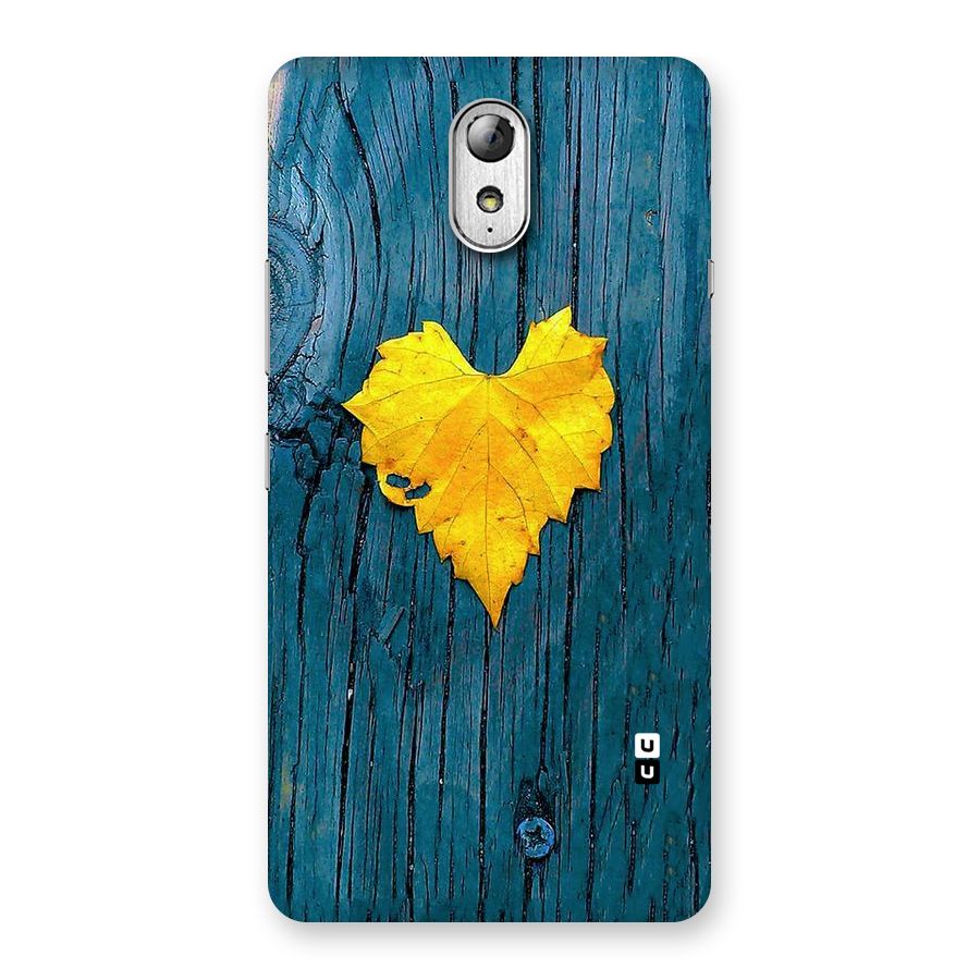 Yellow Leaf Back Case for Lenovo Vibe P1M
