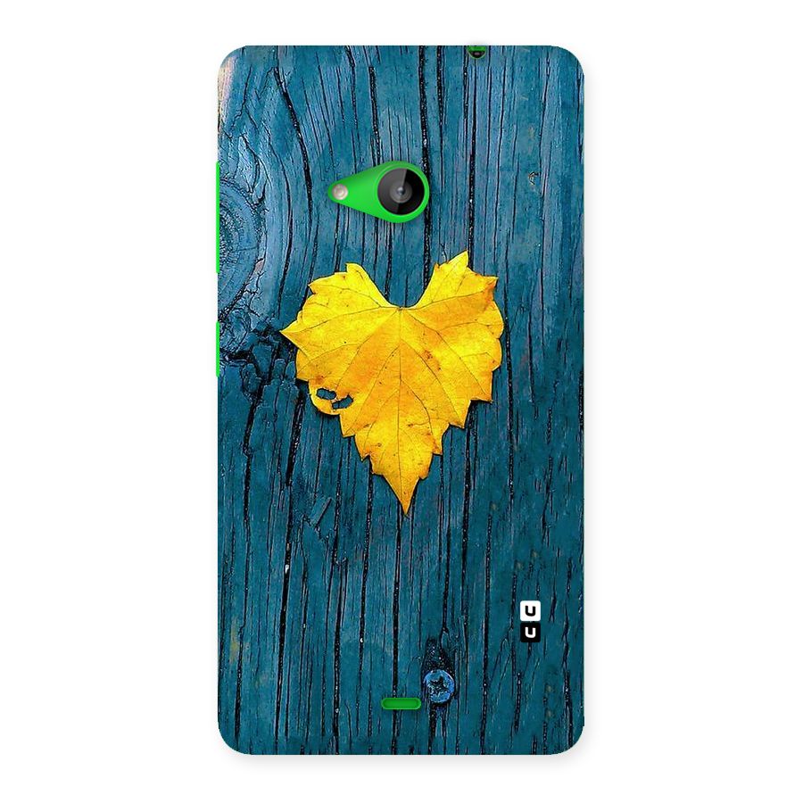 Yellow Leaf Back Case for Lumia 535
