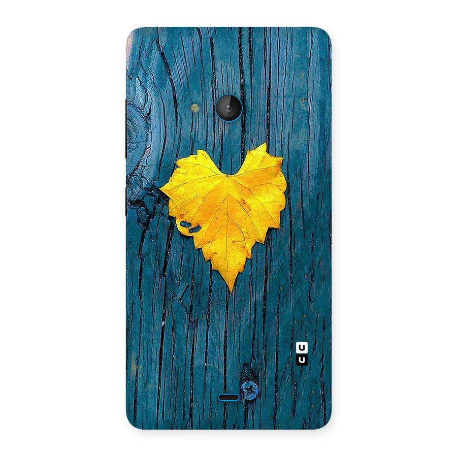 Yellow Leaf Back Case for Lumia 540