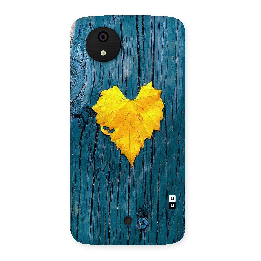 Yellow Leaf Back Case for Micromax Canvas A1
