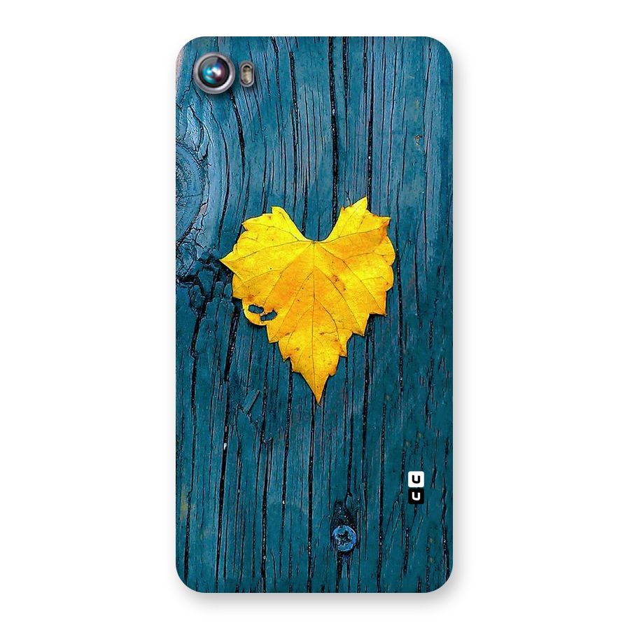 Yellow Leaf Back Case for Micromax Canvas Fire 4 A107