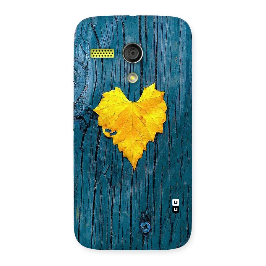 Yellow Leaf Back Case for Moto G