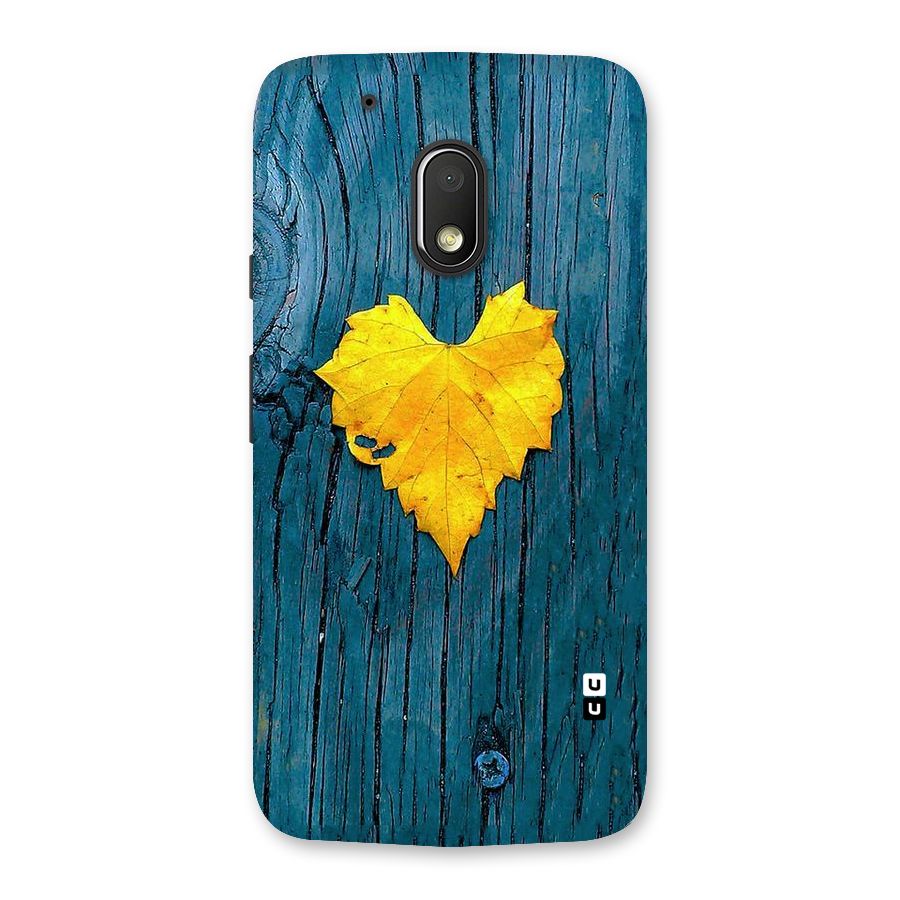 Yellow Leaf Back Case for Moto G4 Play