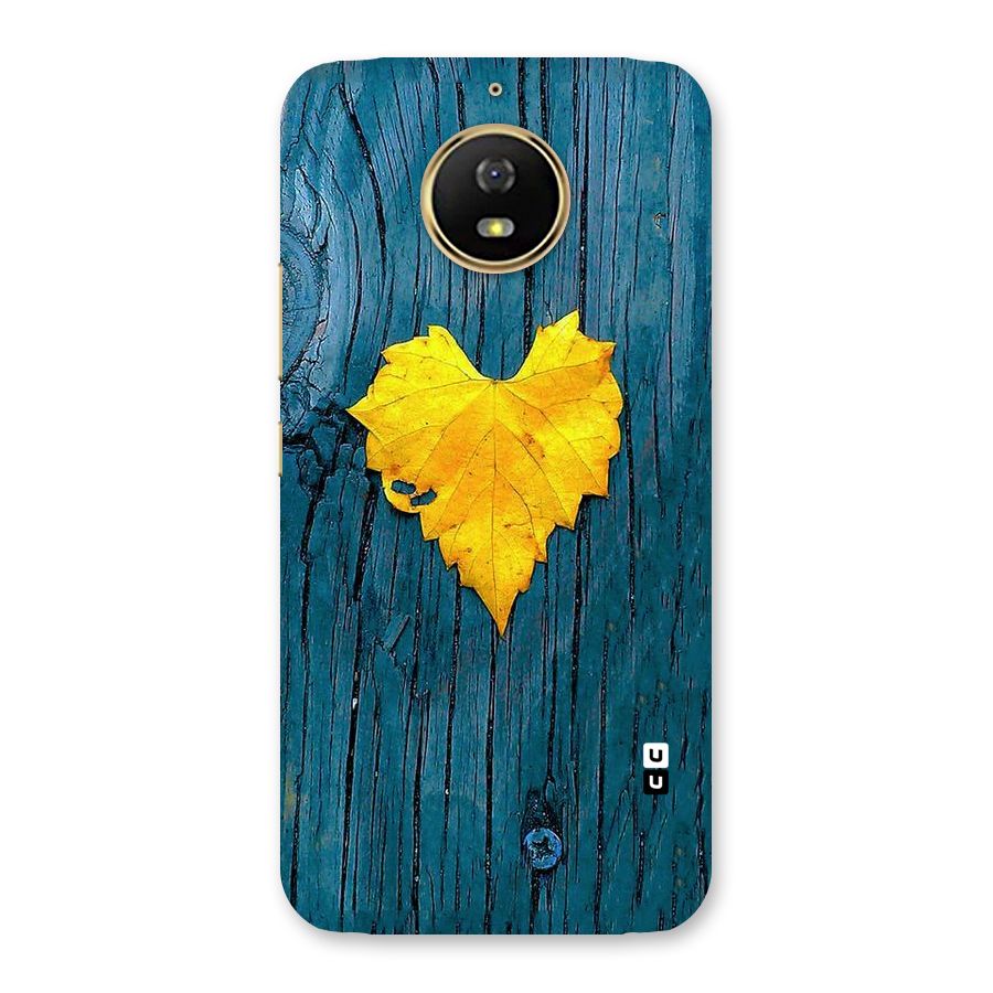 Yellow Leaf Back Case for Moto G5s