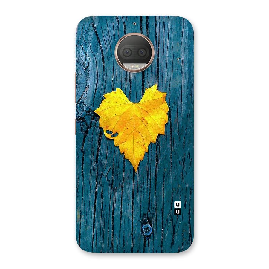 Yellow Leaf Back Case for Moto G5s Plus