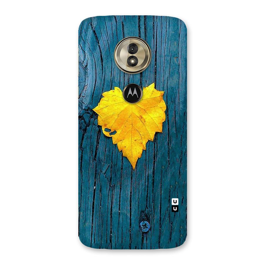 Yellow Leaf Back Case for Moto G6 Play