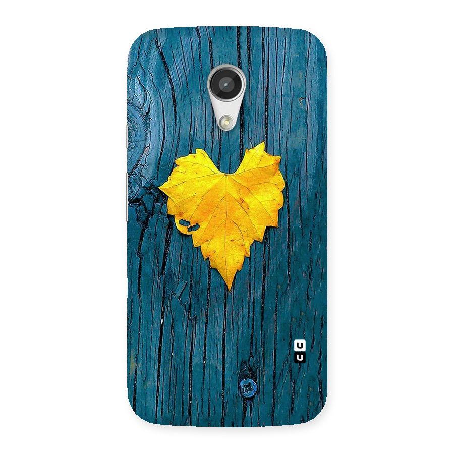 Yellow Leaf Back Case for Moto G 2nd Gen