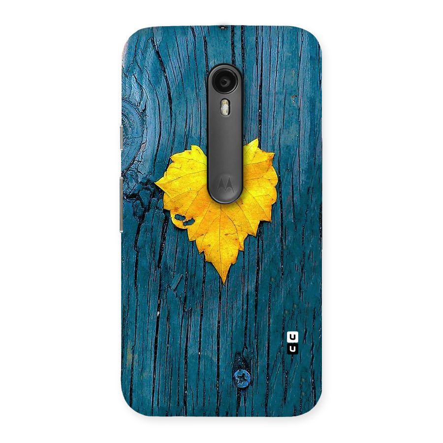 Yellow Leaf Back Case for Moto G Turbo