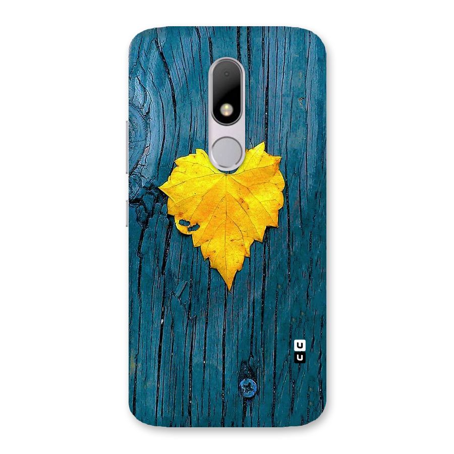 Yellow Leaf Back Case for Moto M