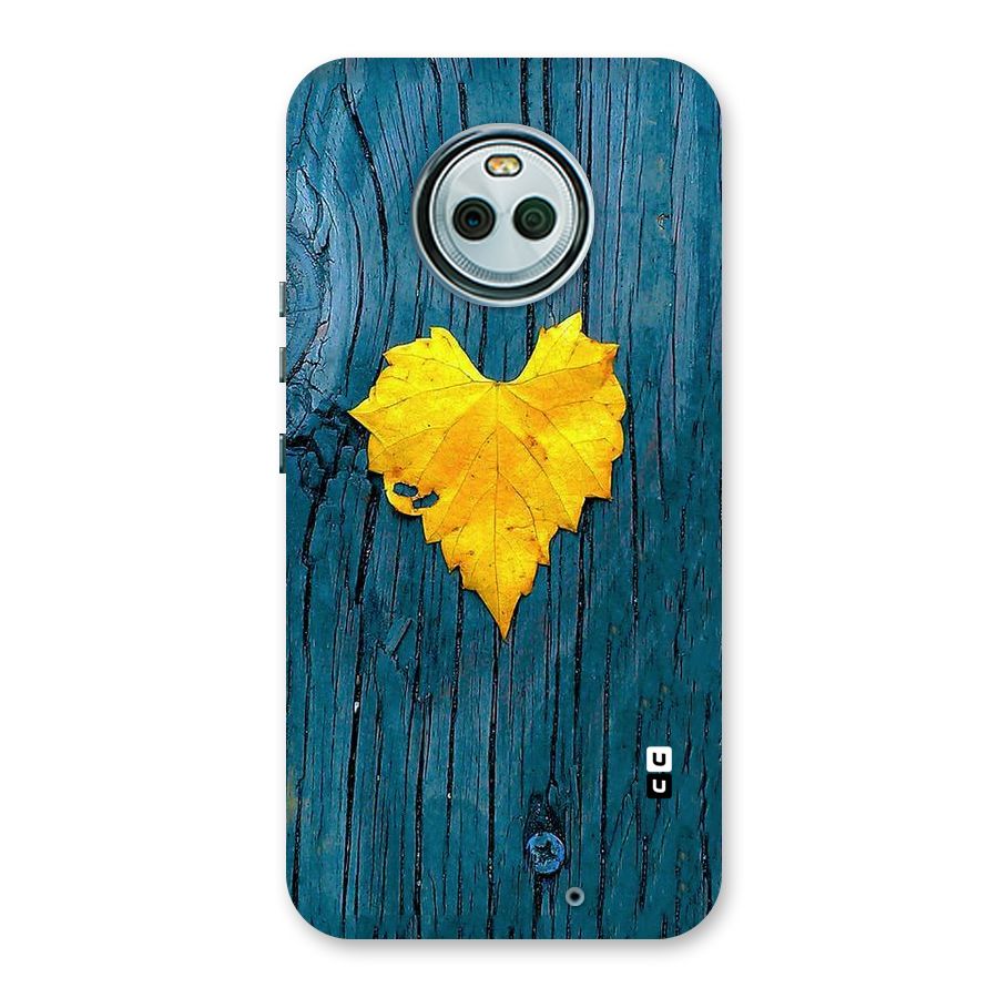Yellow Leaf Back Case for Moto X4
