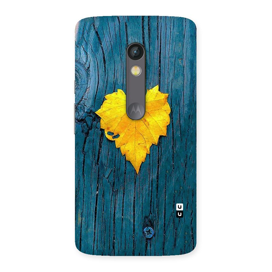 Yellow Leaf Back Case for Moto X Play