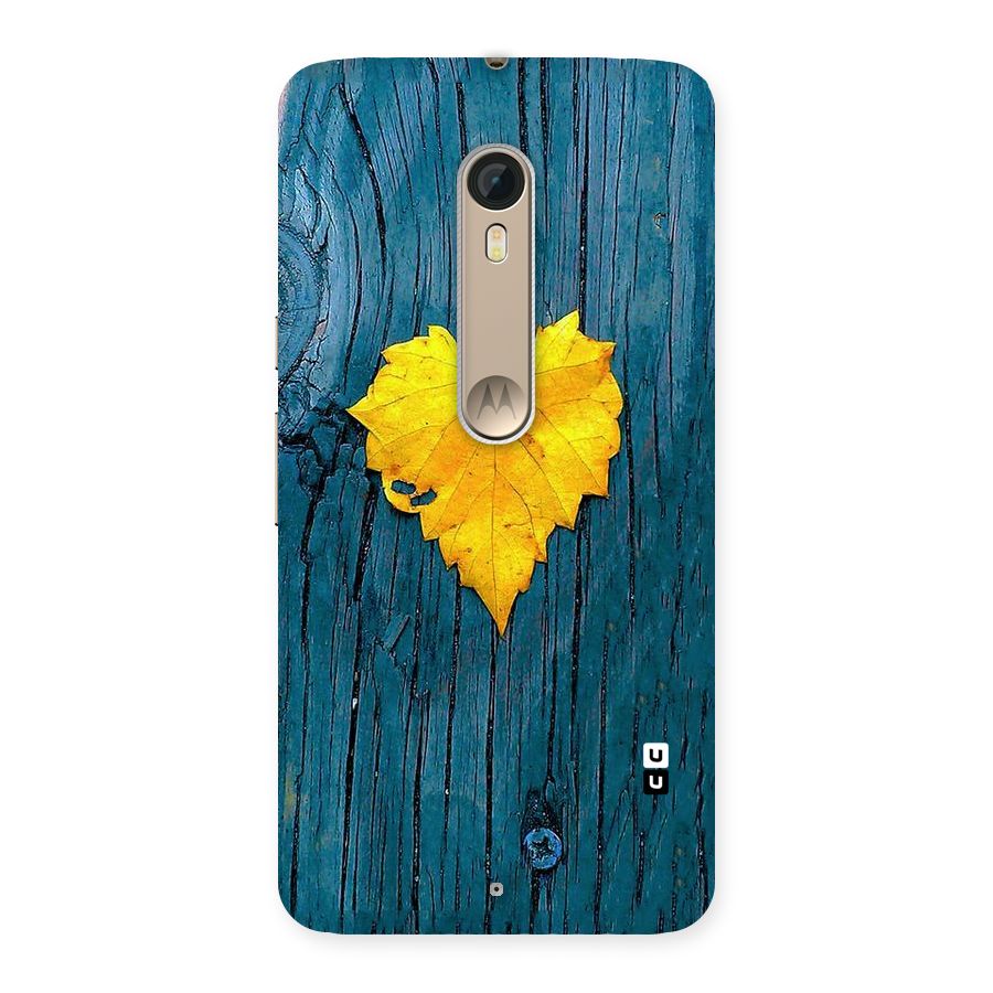 Yellow Leaf Back Case for Motorola Moto X Style