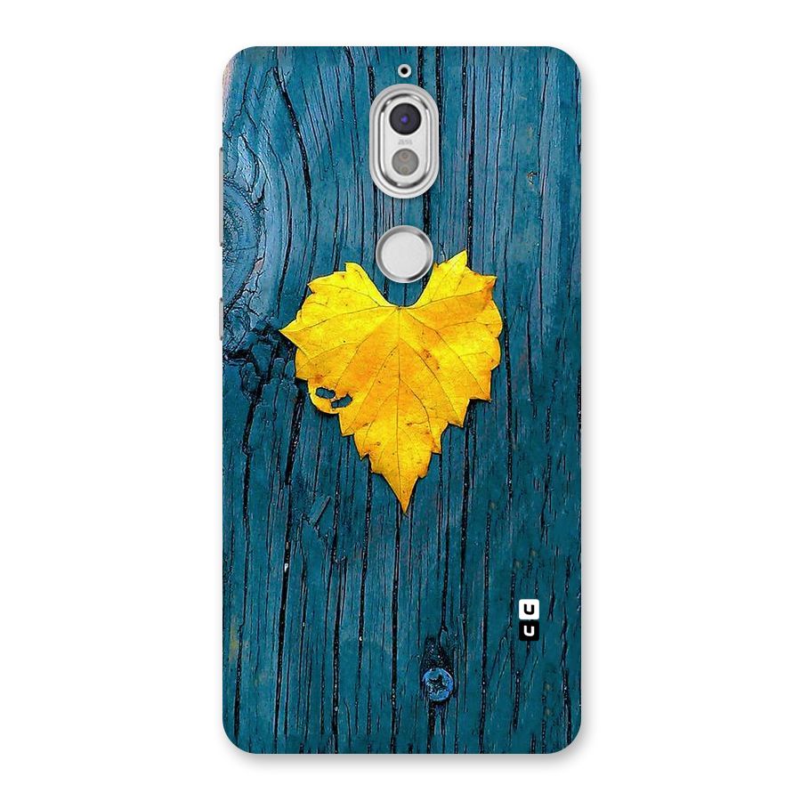 Yellow Leaf Back Case for Nokia 7