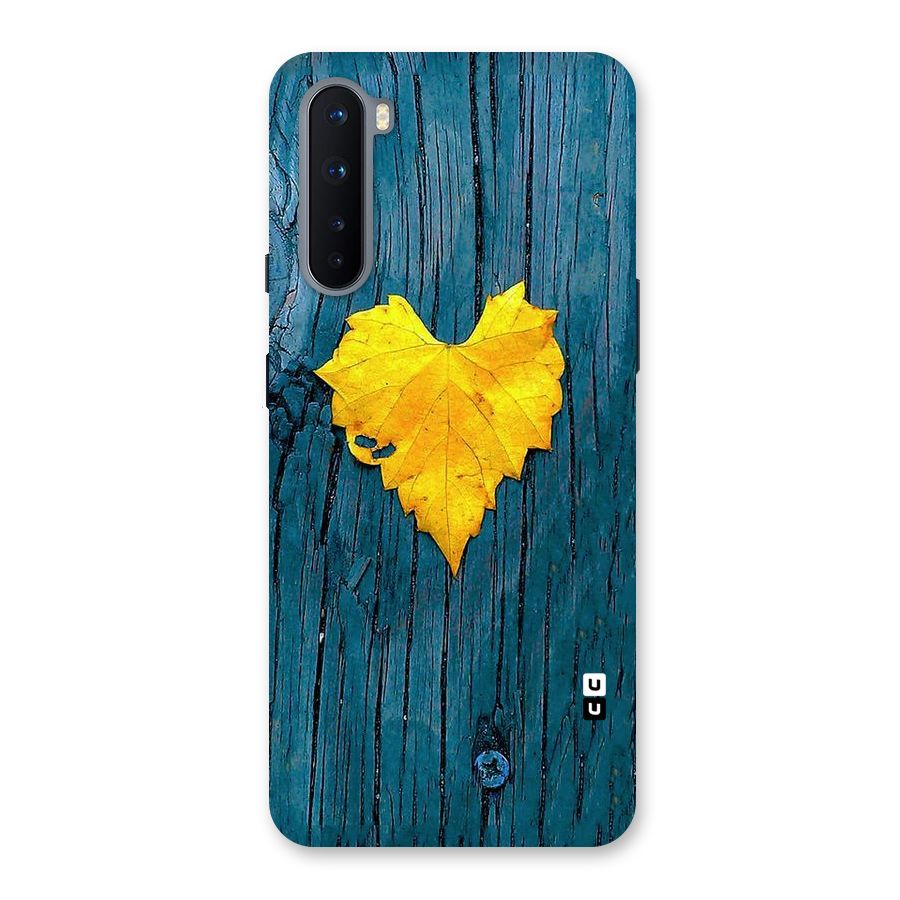 Yellow Leaf Back Case for OnePlus Nord