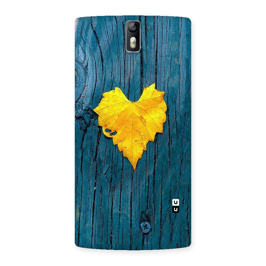 Yellow Leaf Back Case for One Plus One