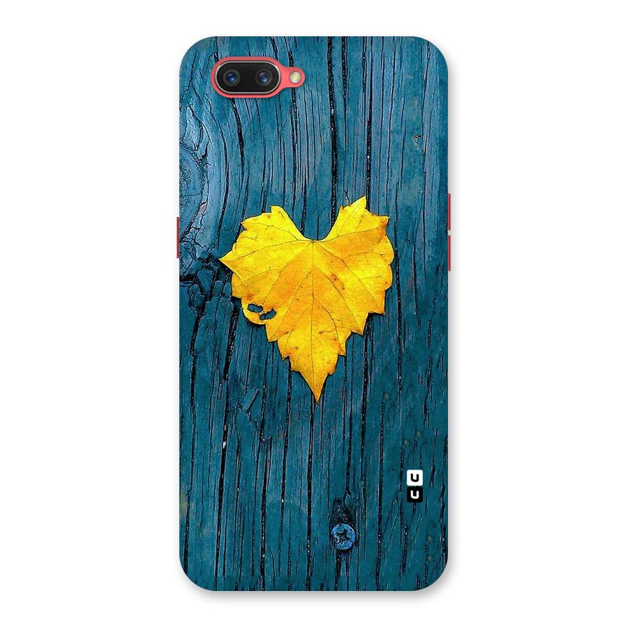 Yellow Leaf Back Case for Oppo A3s